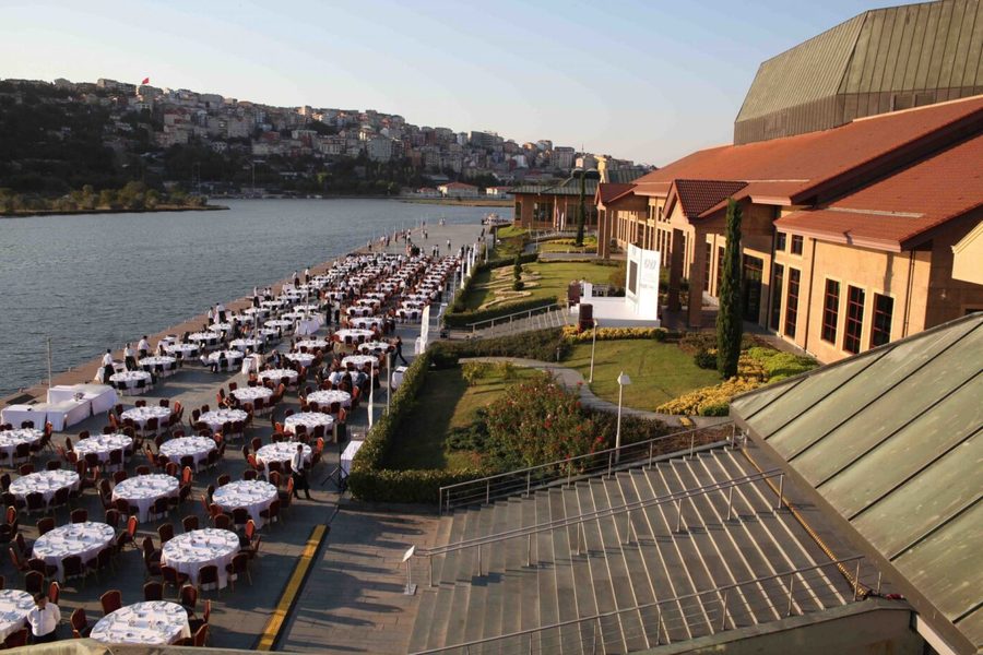 Outdoor terrace on the Golden Horn